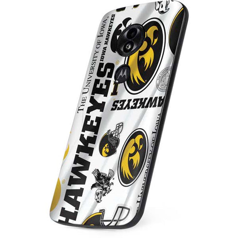 University of Iowa Hawkeyes Pattern Moto E5 Play Skin